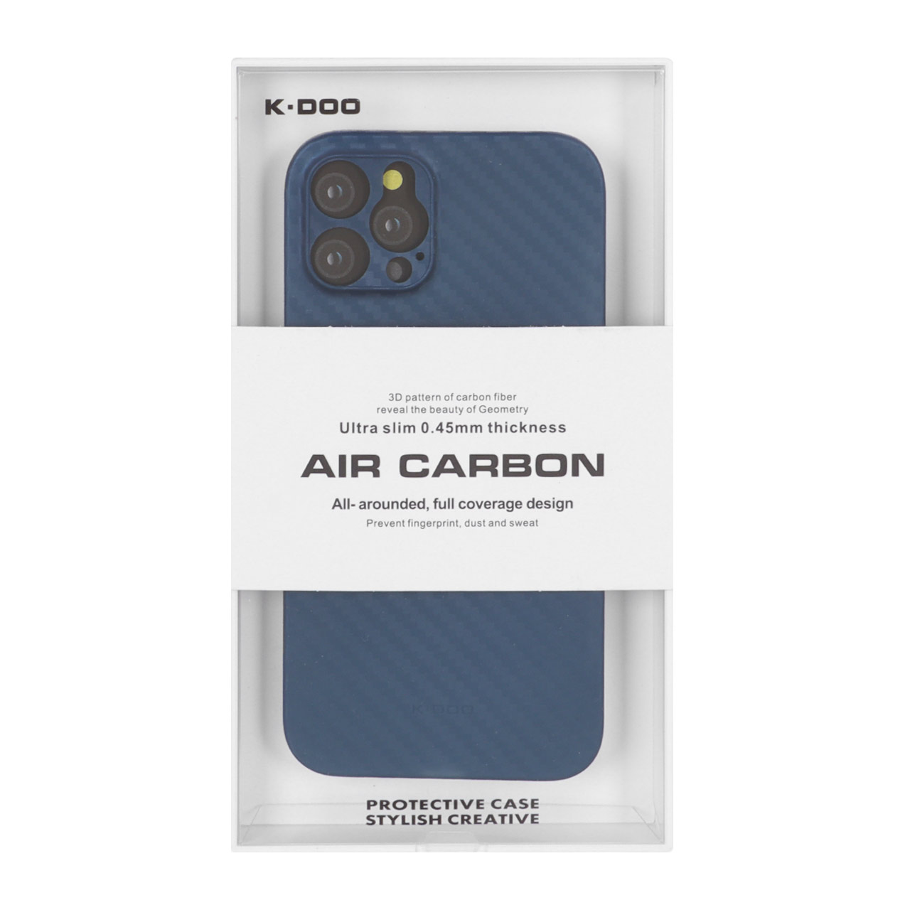 قاب محافظ لنزدار Original KDoo Air Carbon مدل Apple iPhone 12 Pro - سرمه ای ( پک دار) - NTC